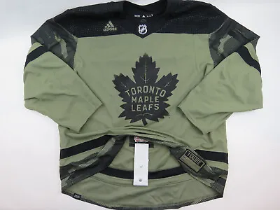 Team Issued Toronto Maple Leafs Military Night Warm Up NHL Hockey Jersey 56 Camo • $199.98