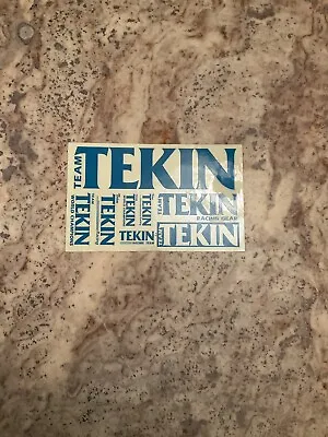 Vintage Tekin Original Blue Decal Sticker Sheet RC Car ESC Receiver RC10 Novak • $20