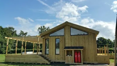 65ft X 22ft 4bed Log Cabin Lodge Timber Frame Holiday Park Home Static Caravan • £87750