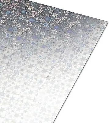 A4 Holographic Card Large Stars - 10 Sheets • £5.50