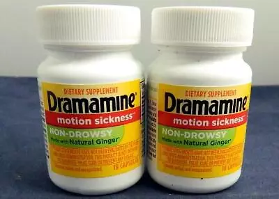 2X Dramamine  Motion Sickness  NON Drowsy  18 Ct X2   Exp 1/25 • $19.99