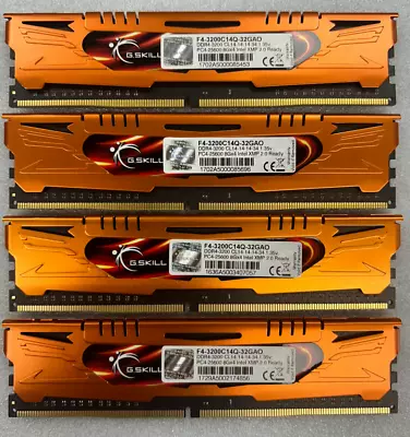 4x G.SKILL Aegis 32GB (8GBx4) DDR4-3200 RAM PC4-25600 Intel XMP 2.0 288-Pin • $79.99