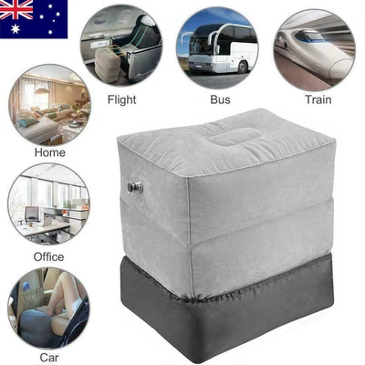$20.99 • Buy Inflatable Foot Rest Travel Air Pillow Cushion Office Home Leg Footrest Relax AU