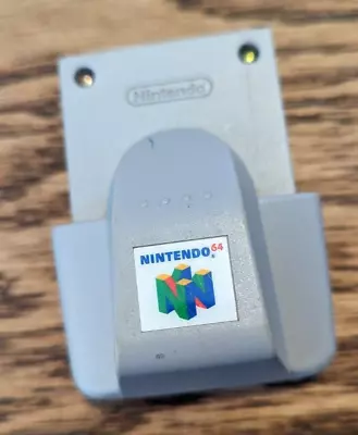 Nintendo 64 Rumble Pak - Gray (NUS-013) Good Condition No Batt Cover Working • $15.95