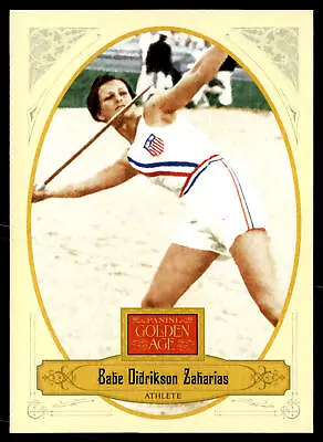 2012 Panini Golden Age Babe Didrikson Zaharias #50 • $2.50