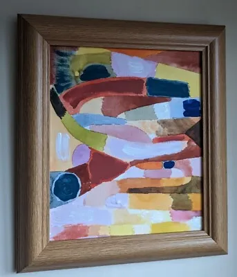 Klee Signed On Verso Decorative Interior Framed Picture On Canvas  • £58