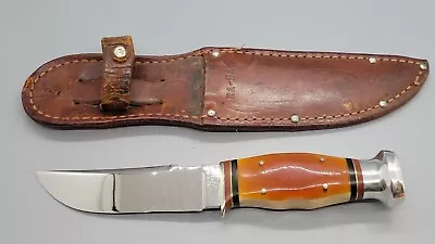 Vintage KA-Bar Union Cut Celluloid Hunting / Skinning Knife NICE! • $51