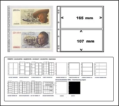 10 Lighthouse 338575 Coin Sheets Banknote Sleeves Numis 2C 2 Compartments • £9.42