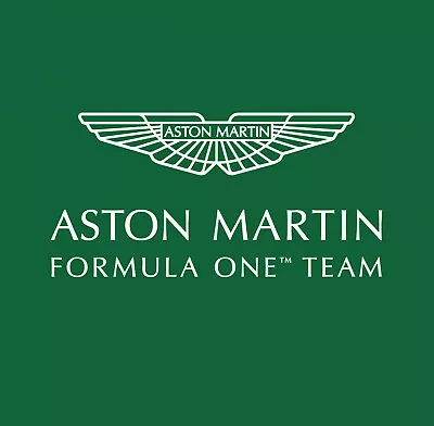 Aston Martin F1 Stickers White Vinyl X 3 • £2.95