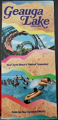 1990 Geauga Lake Amusement Theme Park Brochure Pamphlet • $40