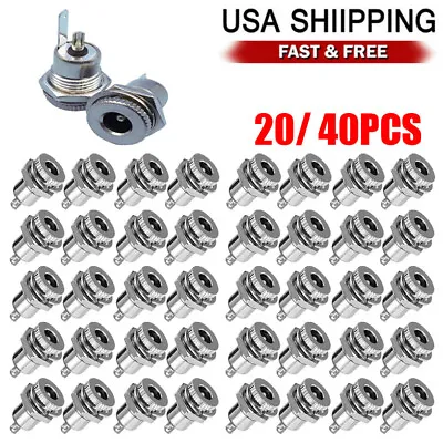 5.5mm X 2.1mm DC Power Supply Jack Plug Socket Female Panel Mount Connector USA • $12.29