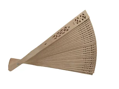 $9.99 • Buy Ladies Fragrant Sandalwood Hand Fan Wooden Scented For Wedding Party Gift Ceylon