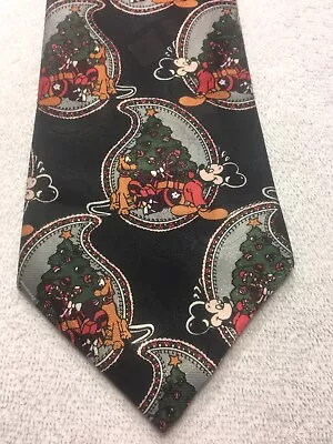 Mickey Unlimited Mens Tie Christmas With Mickey Mouse 4 X 59  • $24.46