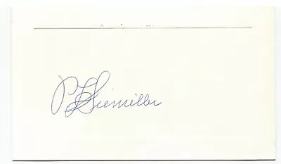 Paul Leroy Siemiller Signed Card Autographed Signature Labor Union President • $45