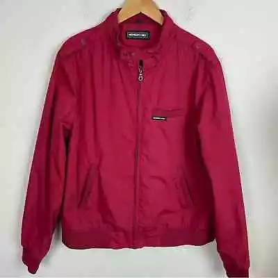 Members Only Red Racer Jacket Vintage XL • $36.88