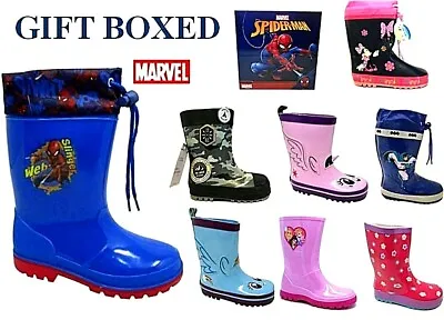 £6.99 • Buy Childrens Wellies Boys Girls Wellingtons Kids Toddler Wellies Winter Snow  Boots
