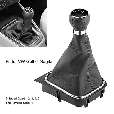 5 Speed Car Gear Shift Knob Gearstick Gaiter Boot Kit For 6 MK5 MK6 2005‑2014⁺ • $14.55