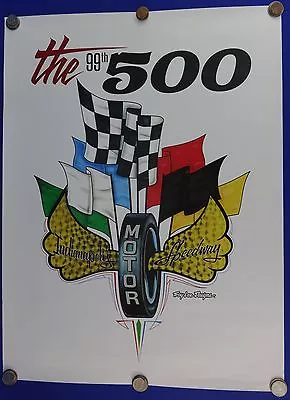 2015 Indianapolis 500 Event Collector Poster Juan Pablo Montoya Troy Lee Designs • $29.99
