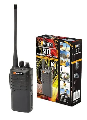 Mitex Site Single Pack Uhf 5w Licensed Handheld Two Way Radio • £125