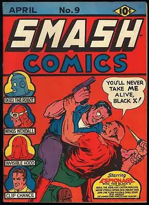 Smash Comics #9 Quality 1940 (VG/FN) Golden Age VERY RARE! L@@K! • $488.99