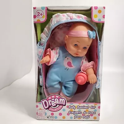 Dream Collection Baby Bassinet Set Age 2+. Gi-Go Toys 17154 • $17