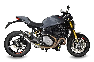 Monster 1200 Exhaust SP Diabolus Stainless Round XLS Carbon Outlet 2017-2019 • $442.03