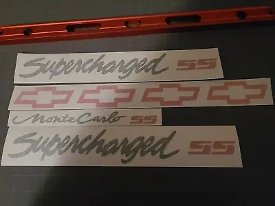 00-05 Monte Carlo Supercharged Ss And Bow Tie Decals Replace Your Worn Emblems • $25