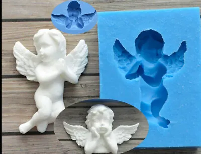 Silicone Angel Wings Baby Fondant Chocolate Mould Cake Baking Cupcake Sugar Mold • £2.99