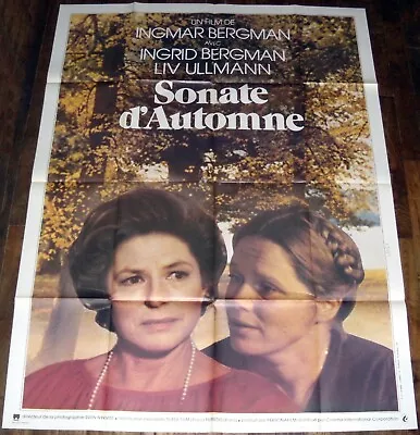 AUTUMN SONATA Herbstsonat Ingmar Bergman Bergman Liv Ullmann LARGE French POSTER • $40