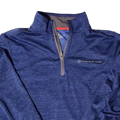 Vineyard Vines On The Go Sankaty 1/4 Zip Performance Golf Pullover Mens Size LG • $34.95