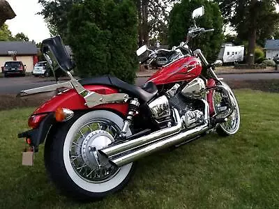 Chrome Motorcycle Mirrors For 2007 2008 2009 Honda Shadow Spirit 750 C2 VT750C2 • $25.99