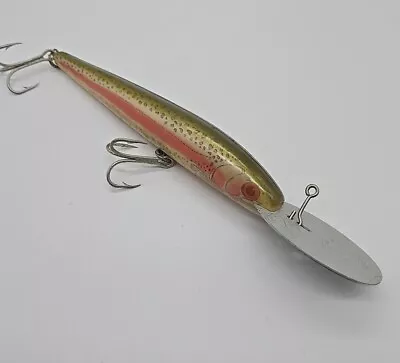 Scarce 9  Rebel Naturalized Trout Saltwater Striper Lure With Box - Unfished • $25