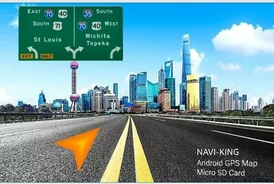 Car Android Navigation Map For Android 4 To 10 Headunits GPS Offline Micro SD  • £25