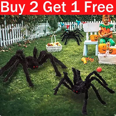 Large Hairy Giant Spider Halloween Decor Prop Haunted House Party In/Outdoor RFG • £5.41