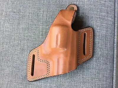 BIANCHI Vintage Leather #5 BLACK WIDOW 4” MED/LG. REV. Pistol Holster • $45