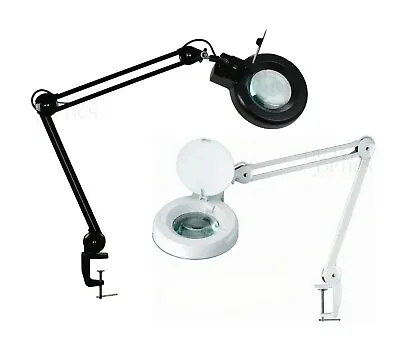 Quality Optics® LED Table Clamp Mount Magnifier Lamp Light Magnifying Glass Lens • $135.99