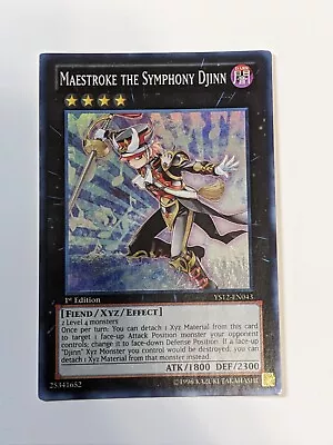 Maestroke The Symphony Djinn YUGIOH YS12-EN043 Holofoil 1st Edition 25341652 • $1.78