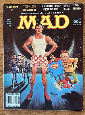 Vintage MAD Magazine No. 226 Oct. 1981 Featuring Superman II Very Nice Condition • $12.95