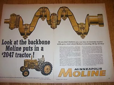 Vintage  Minneapolis Moline Advertising - Jet  Star  Tractors - 1959 • $16.99