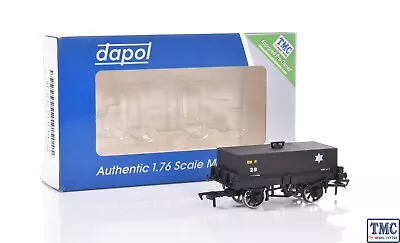 4F-032-011 Dapol OO Gauge BR Rectangular Tank Wagon No28 Black (Pre-Owned) • £18.19