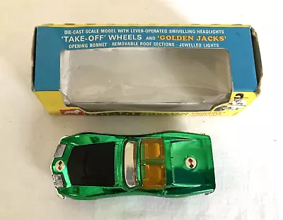 Corgi Toys 300 Corvette Metallic Green *Golden Jacks* MNM W/Paper New In Box! • $59