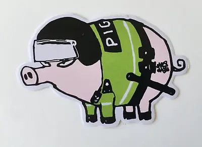 Mau Mau - Pig Sticker (Skateboard / Urban Art / Street Art) • £5.99