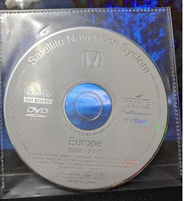 £26 • Buy ORIGINAL NAVIGATION DVD HONDA 2006-2007 Europe