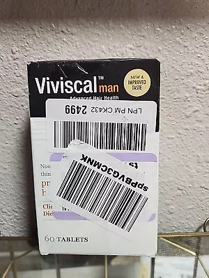 Viviscal Man Advanced Hair Health 60 Tablets New Box With Defects  • $17