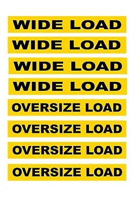 1/25 Scale Model Semi Truck DOT Wide Load Oversize Load Placards 1:25 • $11.69