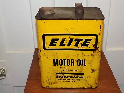 Vintage Elite Motor Oil 2 Gallon Empty Can • $65