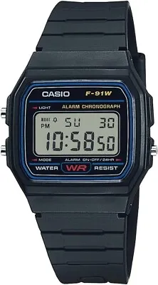 Casio Men's Black Watch - F-91W-1 Chronograph • $12.99