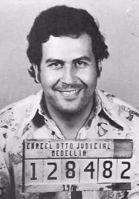 PABLO ESCOBAR MUGSHOT GLOSSY POSTER PICTURE BANNER Colombian Medellin Narcos 64 • $44.99