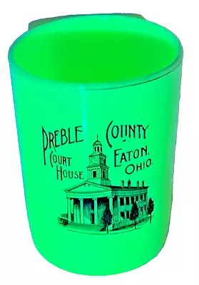 Vtg Vaseline Juice Glass  Souvenir EATON OHIO PREBLE COUNTY COURT HOUSE 3 3/4  • $20.05