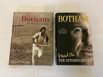 £9.99 • Buy 2x Ian Botham Books My Ilustrated Life Signed Copy & Head On The Autobiography